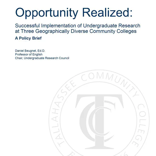 1. Undergraduate Research Program Policy Brief